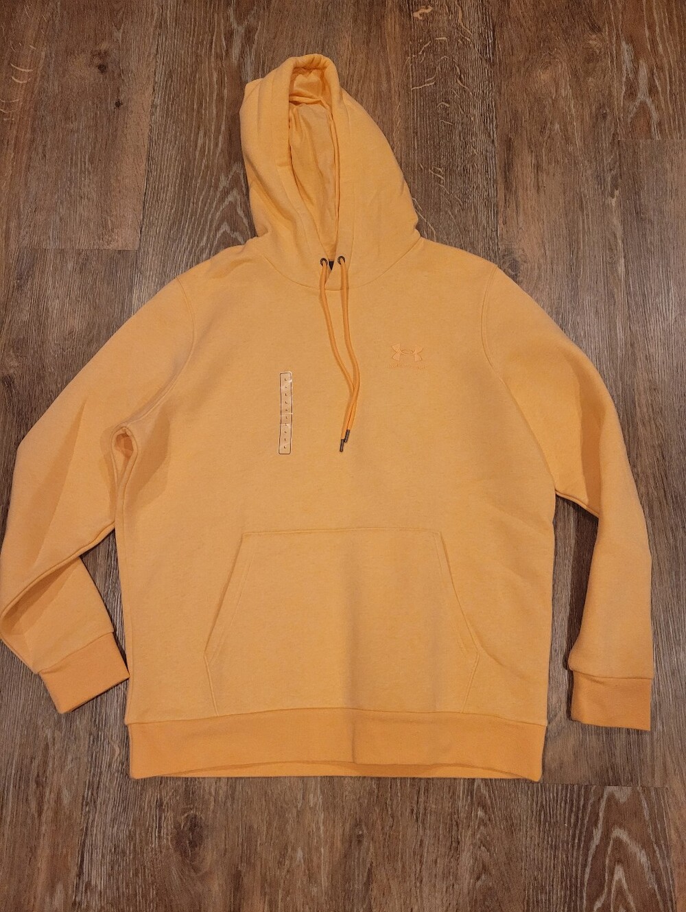NWT Mens Large Under Armour Icon Fleece Hoodie Pullover Orange